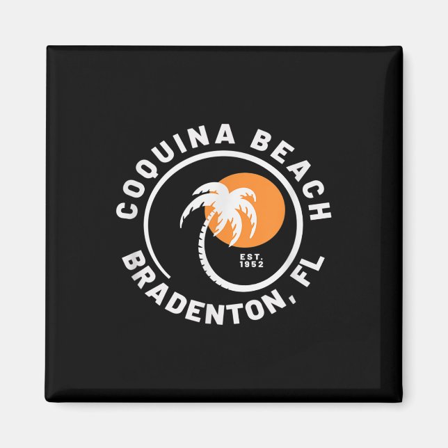 Coquina Beach Bradenton Fl Magnet (Framsidan)