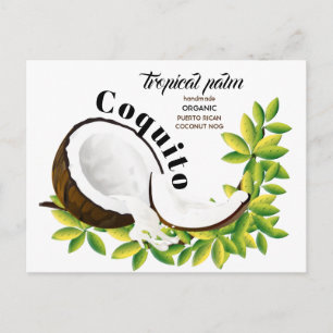 Coquito Coconut Tropical Drink Recipe Vykort