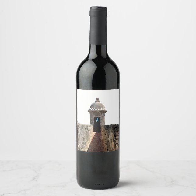Coquito en El Morro Vinflaska Etikett (Framsida)