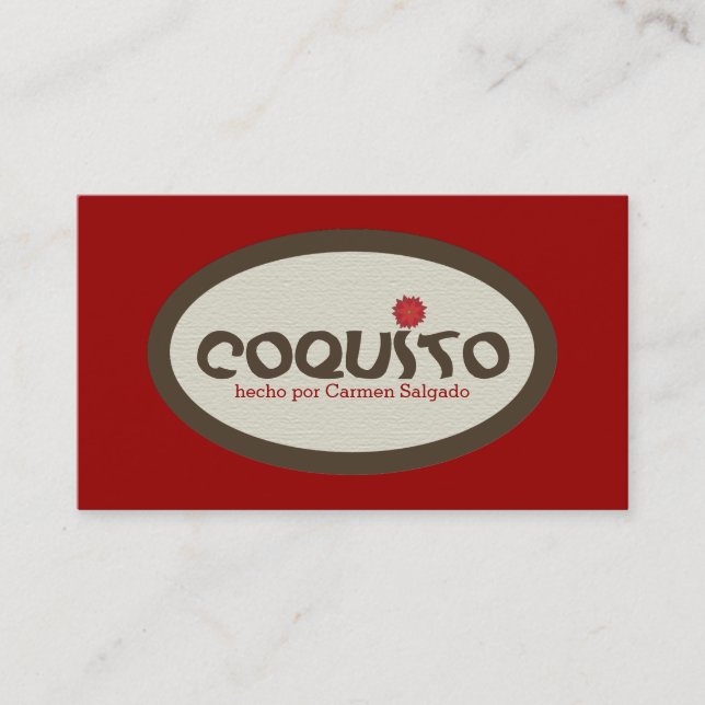 Coquito-kampanj Visitkort (Framsida)