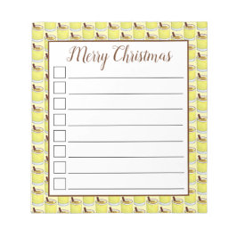 Coquito Puerto Rican Eggnog Drink God jul Anteckningsblock