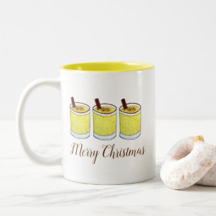 Coquito Puerto Rican Eggnog Drink God jul Två-Tonad Mugg