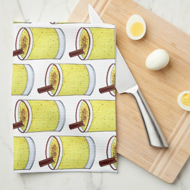 Coquito Puerto Rican Eggnog Rum-juldryck Kökshandduk (Vikt i Fjärdedel)