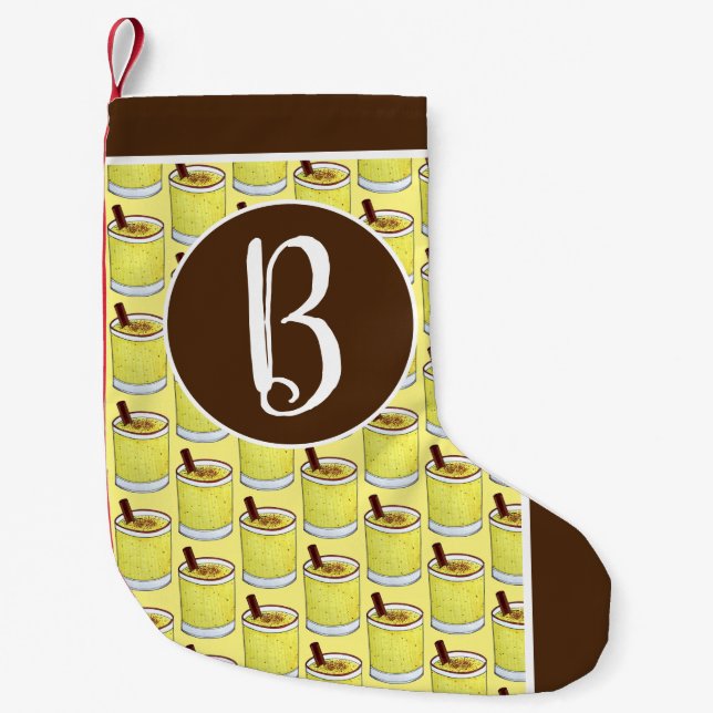 Coquito Puerto Rican Eggnog Rum-juldryck Liten Julstrumpa (Framsidan)