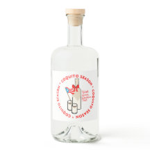 Coquito-säsong Spritflasketiketter Anpassad text