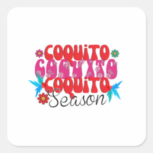 Coquito Season, nationell coquito Day Fyrkantigt Klistermärke