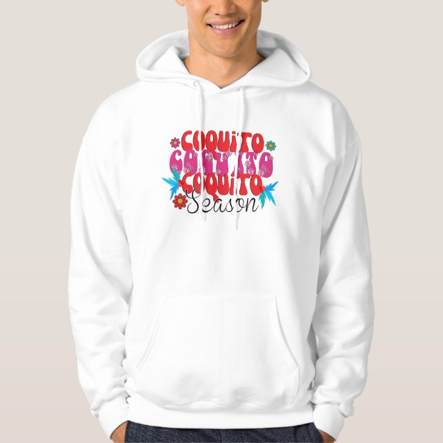 Coquito Season, nationell coquito Day Hoodie (Framsida)