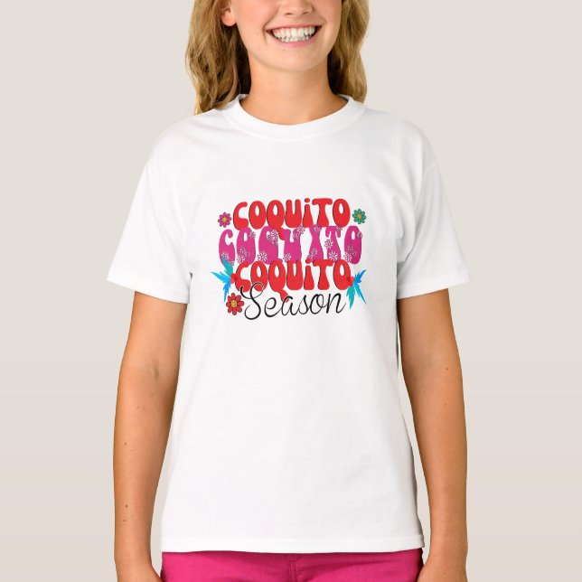Coquito Season, nationell coquito Day T Shirt (Framsida)