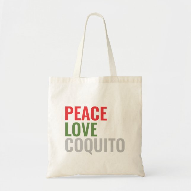 Coquito Tote Bag Tygkasse (Framsidan)