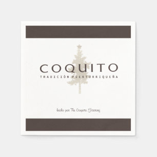 Coquito Tradicion Puertorriquena Reklam Pappersservett