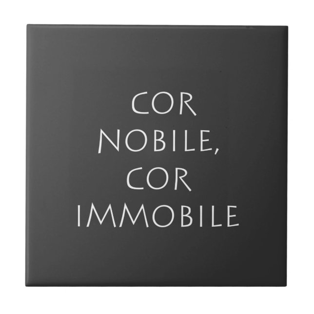 Cor nobile cor immobile kakelplatta (Framsidan)