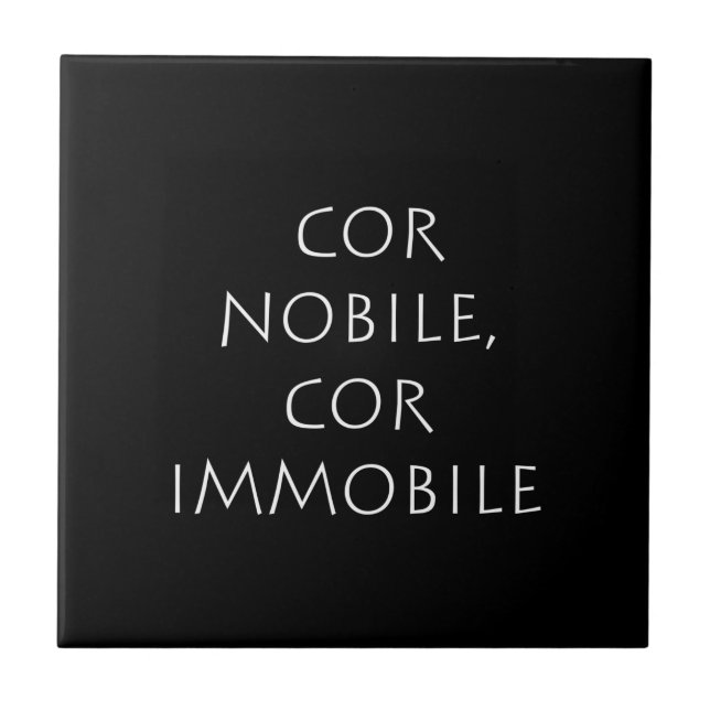 Cor nobile cor immobile kakelplatta (Framsidan)