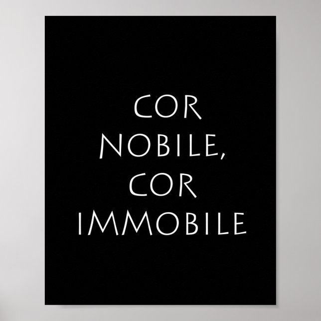 Cor nobile cor immobile poster (Framsidan)