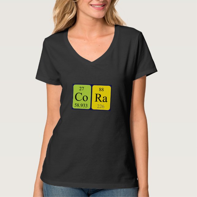 Cora Periodisk skjorta bord namn Tee Shirt (Framsida)