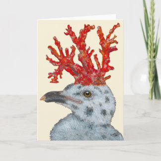 Cora the gull chick card kort