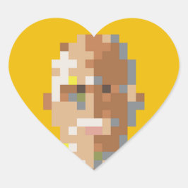 Coração Guignard Adesivo Hjärtformat Klistermärke