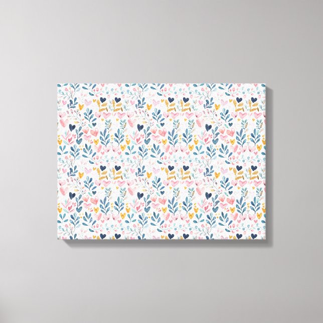 Corações em aquarela canvastryck (Framsida)
