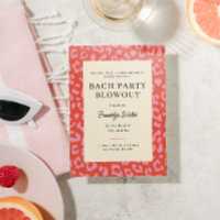 Coral and Rosa Animal Print Bachelorette Party