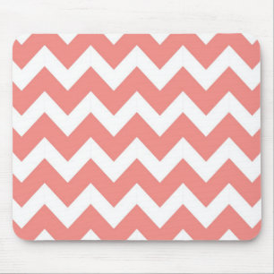Coral and White Chevron Musmatta