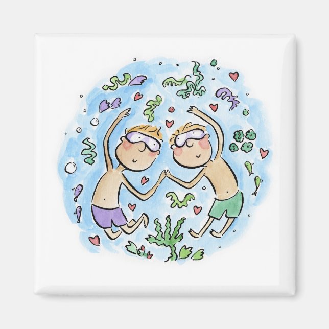 Coral-årsdagen Magnet (Framsidan)