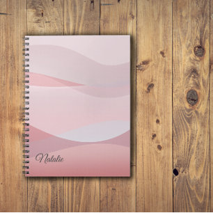 Coral beige rosa namn Spiral fotopatbok - bärbar d Anteckningsbok
