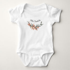 Coral Blommigt Utandning Personlig Namn T Shirt