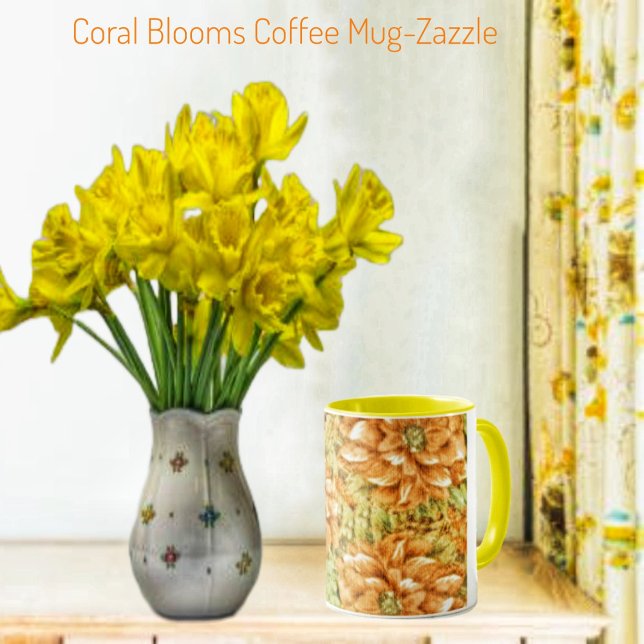 Coral Blooms Mugg (Skapare uppladdad)