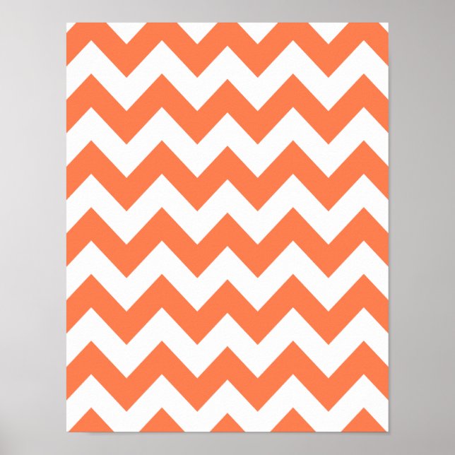 Coral Bold Chevron Poster (Framsidan)