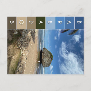 Coral Boulder - Bathsheba, Barbados Vykort