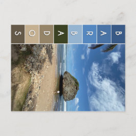 Coral Boulder - Bathsheba, Barbados Vykort