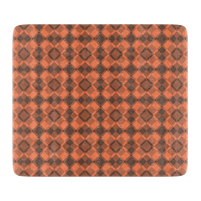 Coral Brown Checker Argyle Pattern (Framsidan)