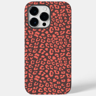 Coral Brown Leopard Skriv ut