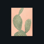 Coral Cacti Canvastryck<br><div class="desc">"Coral Cacti I" av Emma Scarvey. Innehåller en polka-prick mot en mjuk bakgrund.</div>