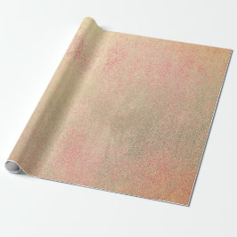 Coral Candy Champaign Sepia Foxier Guld Abstrakt Presentpapper