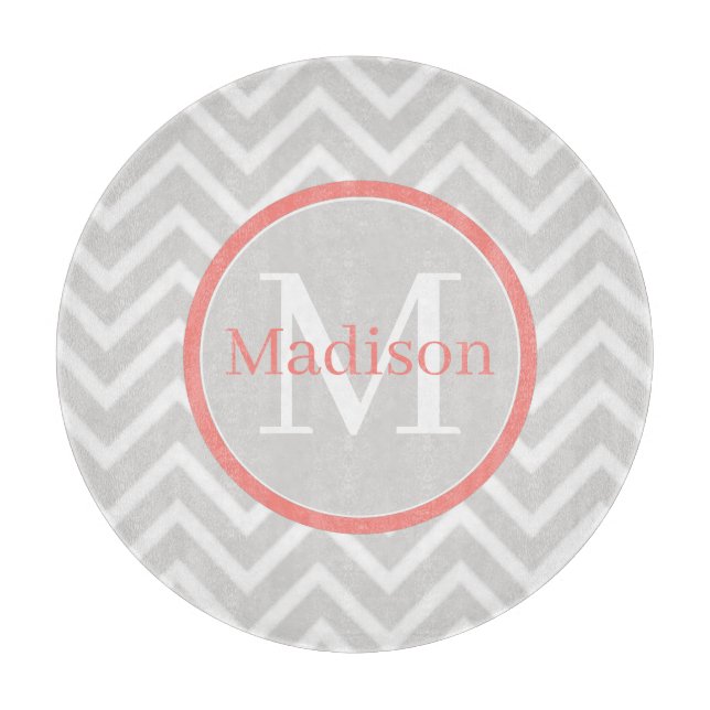 Coral Chevron Monogram (Framsidan)
