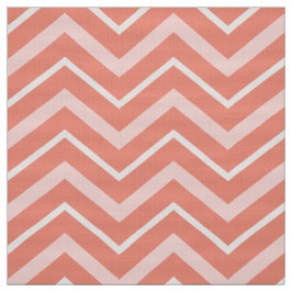 Coral Chevron Upholstoppning Fabric Tyg