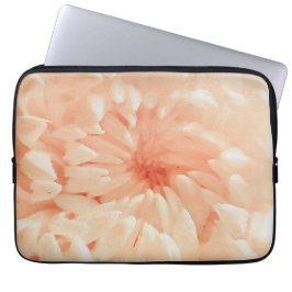 Coral Chrysanthemum Laptop Fodral