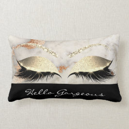 Coral Copper Marble Makeup Lash Black Gorgous Lumbarkudde