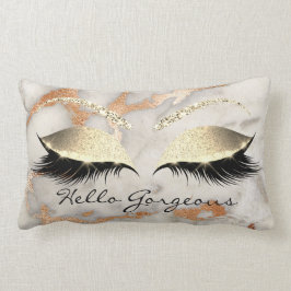 Coral Copper Marble Makeup Lash Ro Gorgous Lumbarkudde