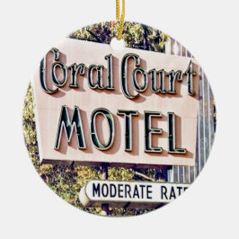 Coral Court Motel, St Louis, julprydnad Julgransprydnad Keramik