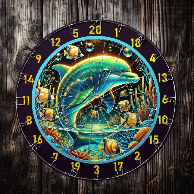 Coral Cove Dolphin Dartboard Äventyr Darttavla (Skapare uppladdad)