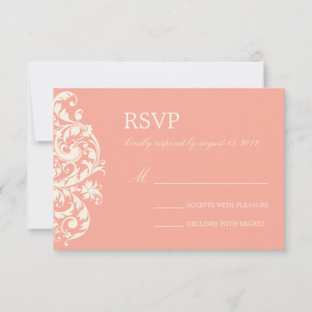 CORAL & CREAM FLOURISH | BRÖLLOP OSA (Framsida)