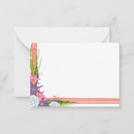 Coral Crush Mini-kort Anteckningskort