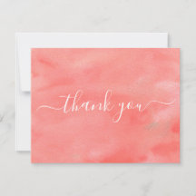 Coral Dreams Bröllop Tackkort