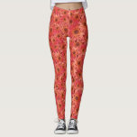Coral Färgad Gerbera Daisys Photos Patterned Leggings<br><div class="desc">Lägg till lite färg i din utrustning med dessa bilder som illustreras med foton av korallagets daisy i färgaden gerbera. Daisyn blommor finns i ett stil-tryck som täcker hela kollage.</div>