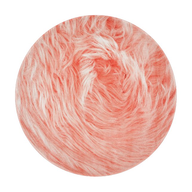 Coral Fluffy Päls: 2019 Trend. (Framsidan)