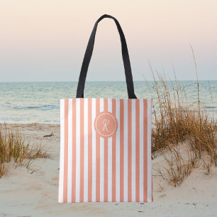 Coral Fransk Beach Rand Personlig Monogram Tygkasse