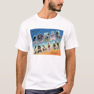 Coral Gables T-tröja för brev för FL-vintage Tröja