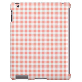 Coral Gingham Check iPad-ärendet