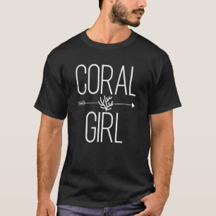 Coral Girl for Women Polyp Reef Animal Lover T Shirt